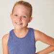 Girls  Cotton Tank Top 500 - Blue on Sale