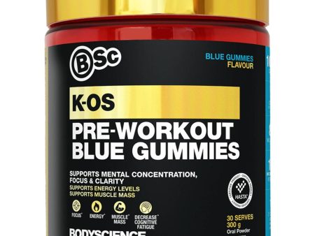 K-OS Pre-Workout 300g Blue Gummies For Cheap