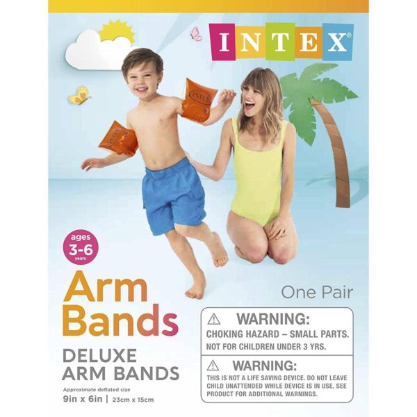 Intex Deluxe Arm Bands Ages 3-6 Peg Box For Sale