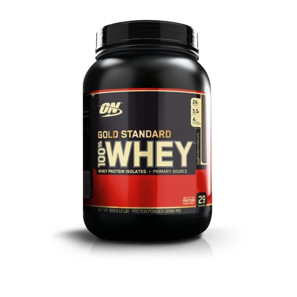 Optimum Nutrition 909g Gold Standard 100% Whey Protein Powder Double Rich Chocolate For Discount