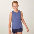 Girls  Cotton Tank Top 500 - Blue on Sale