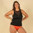 Women s Swimsuit Top Tankini Removable Cups - Mai Black Fashion