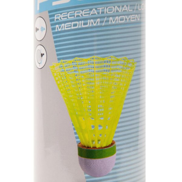 Plastic Badminton Shuttlecock Medium 6-pack - PSC 500 on Sale