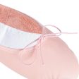 Leather Full Sole Demi-Pointe Shoes Sizes Child 8 to Adult 5 - Pink For Sale