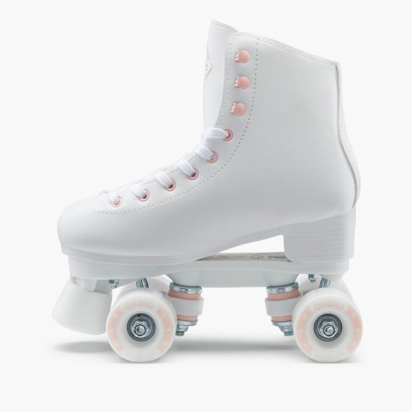 Kids & Adult Artistic Roller Skating Quad Skates - 100 White Supply