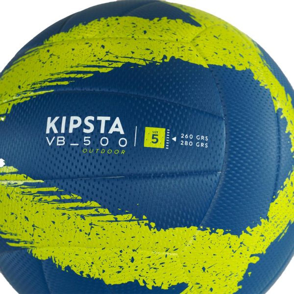 Kipsta VBO500 Outdoor Volleyball  - Dark Blue Yellow For Cheap