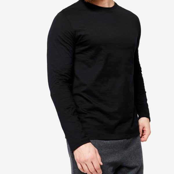 Domyos Men s Long Sleeve Cotton T-Shirt For Discount