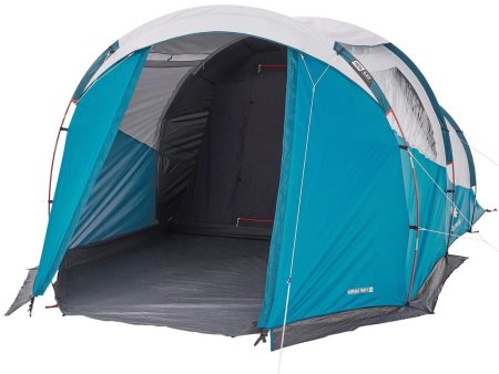 Family Tent 4 Person - Arpenaz 4.1 Fresh & Black For Discount