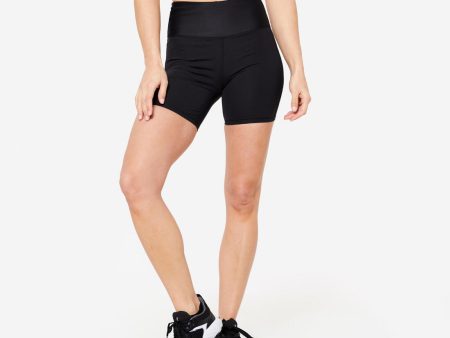 Shaping High-Waisted Fitness Cardio Shorts - Black Discount