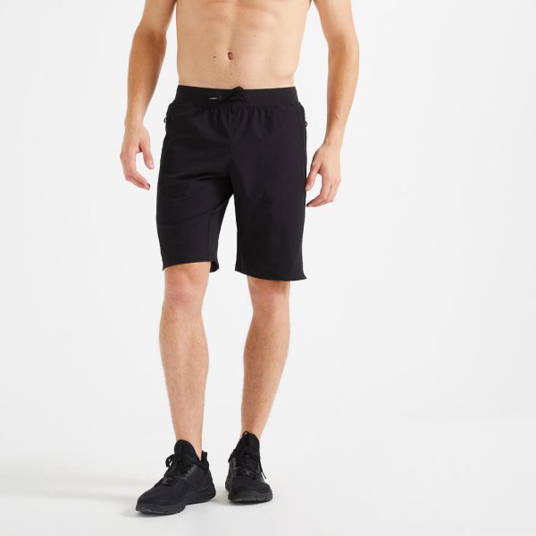 Men s Zip Pocket Breathable Fitness Shorts Cheap