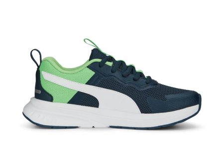 Puma Evolve Run Mesh Kid s Running Shoes - Dark Navy Green Supply