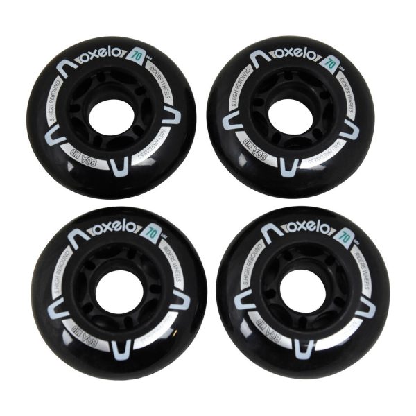 Oxelo Kid s Fitness Inline Skate Wheels - 70mm - 4-pack For Sale