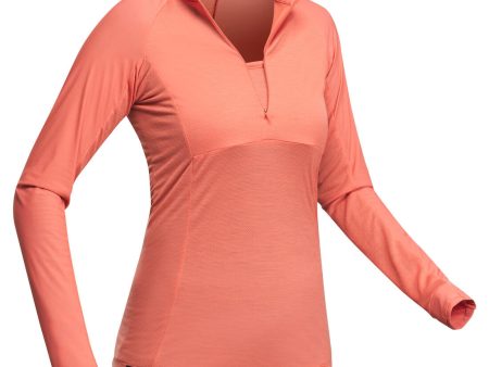 Women’s Long-Sleeved T-shirt - Tropic 900 Coral Cheap