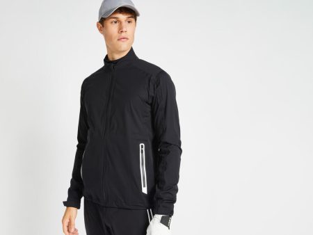 Men’s Golf Rain Jacket Waterproof - RW500 Black Online Sale