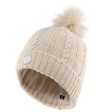 Adult Ski Hat Fur Cable Knit For Discount