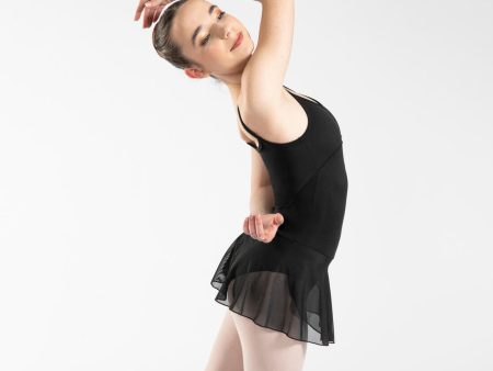 Girls  Ballet Skirted Leotard - Black Hot on Sale