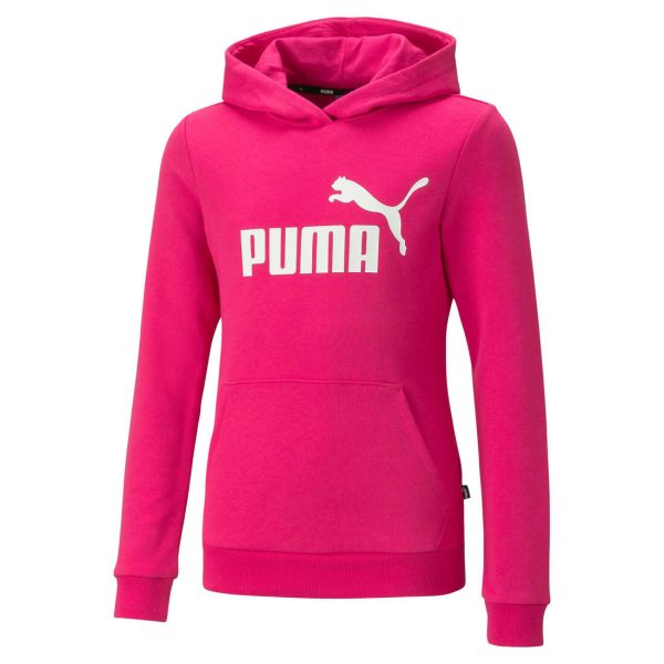 Puma ESS Logo Girl s Hoodie TR G - Pink For Cheap