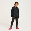 Essential Kid s Football Training Jacket - Black & Grey Cheap