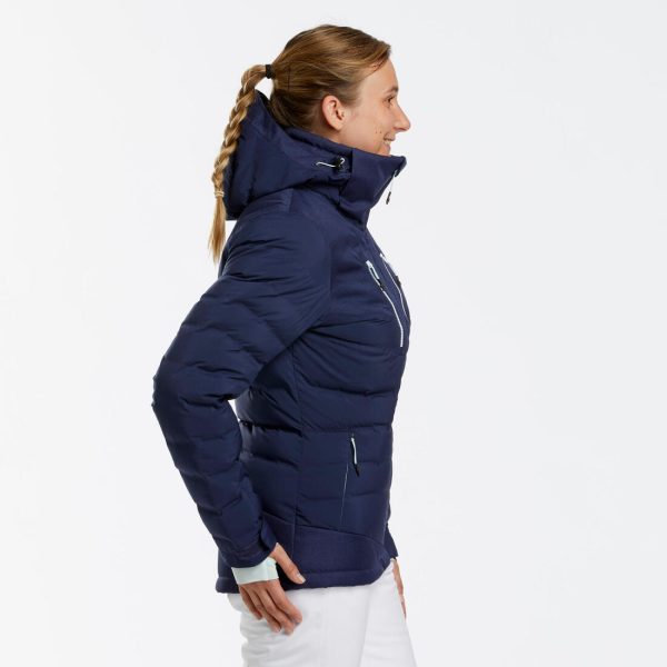 900 Warm Women s Ski Down Jacket - Navy Blue For Sale