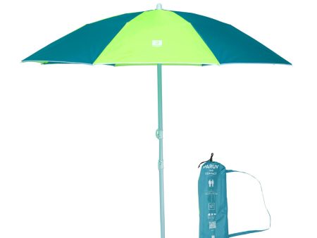 Beach Parasol Compact UPF 50+ 2 Places - Paruv 160 Blue Yellow Fashion