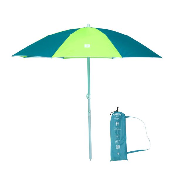 Beach Parasol Compact UPF 50+ 2 Places - Paruv 160 Blue Yellow Fashion