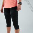 Women’s Running Bottoms Seamless Cropped - Kiprun Care Black on Sale