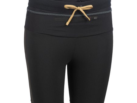 WOMEN S TRAIL RUNNING EMBOSS TIGHT SHORTS - BLACK BRONZE Supply