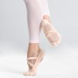 Stretch Canvas Split-Sole Demi-Pointe Ballet Shoes Size 9.5C to 6.5 - Salmon Online Hot Sale