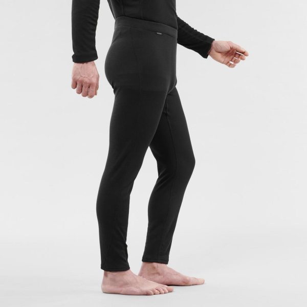 100 Men s Base Layer Ski Bottoms - Black For Cheap