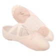 Stretch Canvas Split-Sole Demi-Pointe Ballet Shoes Size 9.5C to 6.5 - Salmon Online Hot Sale