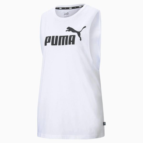 Puma Women s Essential Logo Cut Off Tank Top Supply