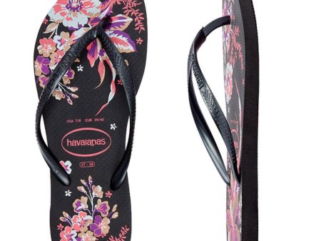 Havaianas Women s Flip Flops Slim Organic - Black Pink Supply