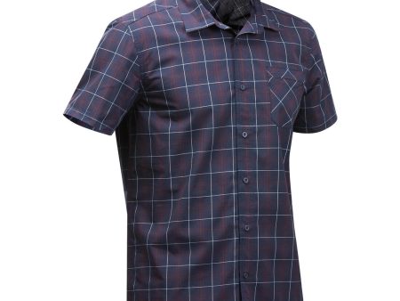 Men s Travel Shirt Short-sleeved Plaid - 100 Sale