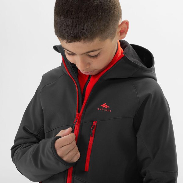 MH550 Kid s Softshell Hiking Jacket - 7-15 Years - Black Online