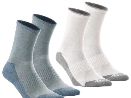 High Cut Kids Hiking Socks 2-pack - Arpenaz 50 Hot on Sale