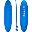 Kid s Foam Longboard Surfboard 7  + Leash & 3 Fins - 100 Fashion