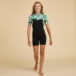 Girl’s Surfing Shorty Wetsuit Neoprene 1.5mm - 500 Tiare Black on Sale