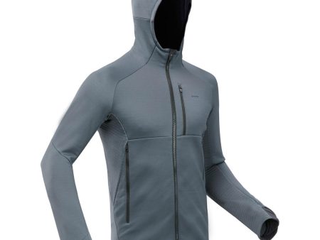 Men’s Hiking Fleece Jacket Hood - MH520 For Sale