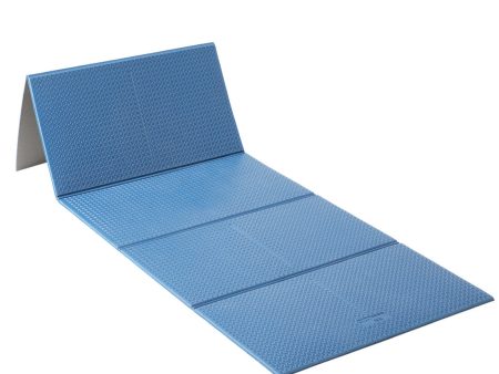 160 cm x 58 cm x 7 mm Pilates Floor Mat - Tone Mat Fold - Blue Hot on Sale