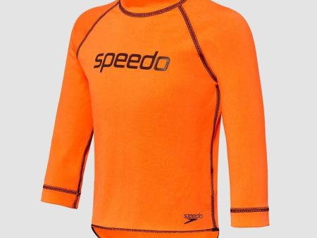 Speedo Toddler Boys Logo Long Sleeve Suntop Discount