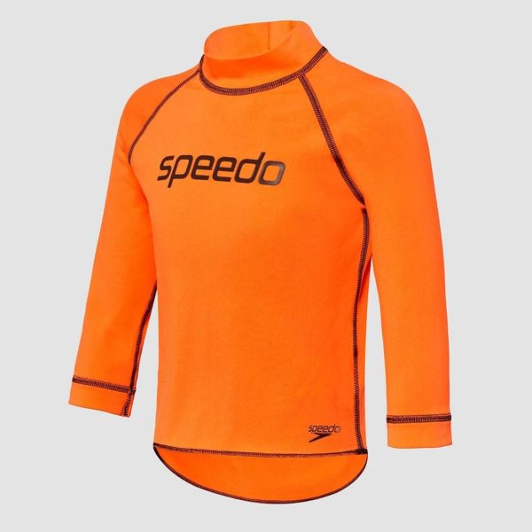 Speedo Toddler Boys Logo Long Sleeve Suntop Discount