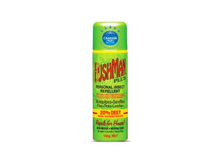 Bushman Plus Personal Insect Repellant Aerosol 150g Fashion