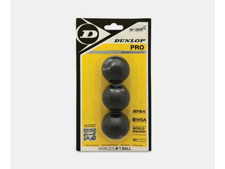 Dunlop Pro Squash Ball 3-Pack - Double Dot Online Sale