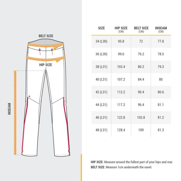 Women s Waterproof Hiking Overtrousers - MH 500 Hot on Sale