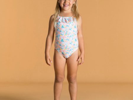 Baby Girl s Swimsuit One-piece w  Ruffles - Print Cheap