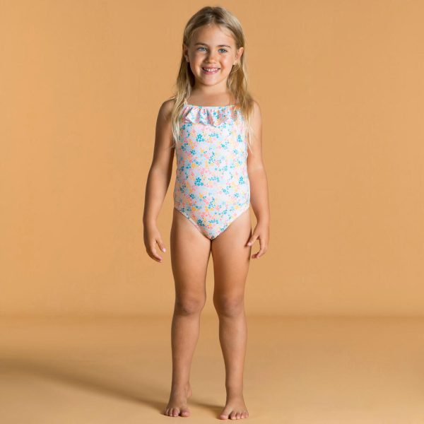 Baby Girl s Swimsuit One-piece w  Ruffles - Print Cheap