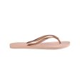 Havaianas Slim Metal Logo Nude Rose Gold Online Sale