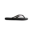 Havaianas Kids Slim Rubber Logo - Black Rose Online now