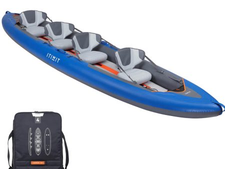 Inflatable Touring Kayak Drop Stitch Floor 2-4 Person - X100 Cheap