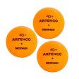 Set of 2 TTR 100 3* All-Round Table Tennis Bats and 3 TTB 100* 40+ Balls Orange Hot on Sale